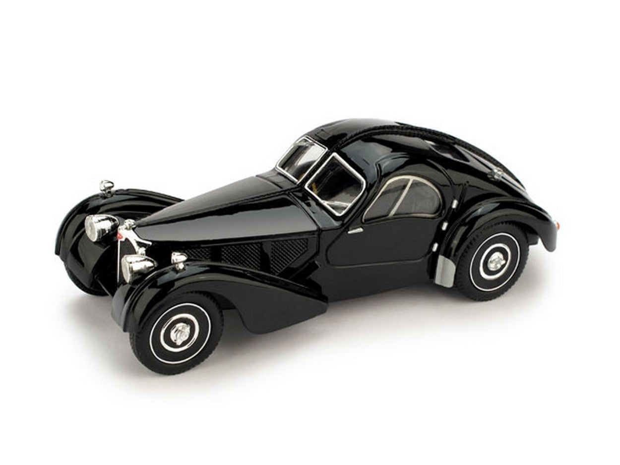 MODELLINO IN SCALA COMPATIBILE CON BUGATTI ATLANTIC 1938 NERO 1:43 BRUMM BM0088-01