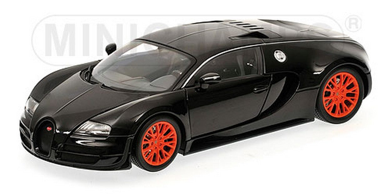 MODELE REDUIT COMPATIBLE AVEC BUGATTI VEYRON SUPER SPORT 2010 NOIR METALLIC 1:18 MINICHAMPS PM100110842