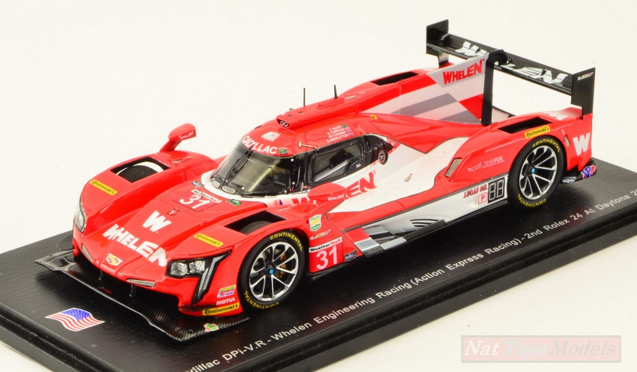 SCALE MODEL COMPATIBLE WITH CADILLAC N.31 2nd 24 H DAYTONA 2018 NASR-CURRAN-CONWAY-MIDDLETON 1:43 SPARK MODEL US036