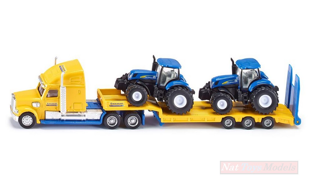 MODELLINO IN SCALA COMPATIBILE CON CAMION C/TRATTORI NEW HOLLAND 1:87 SIKU SK1805