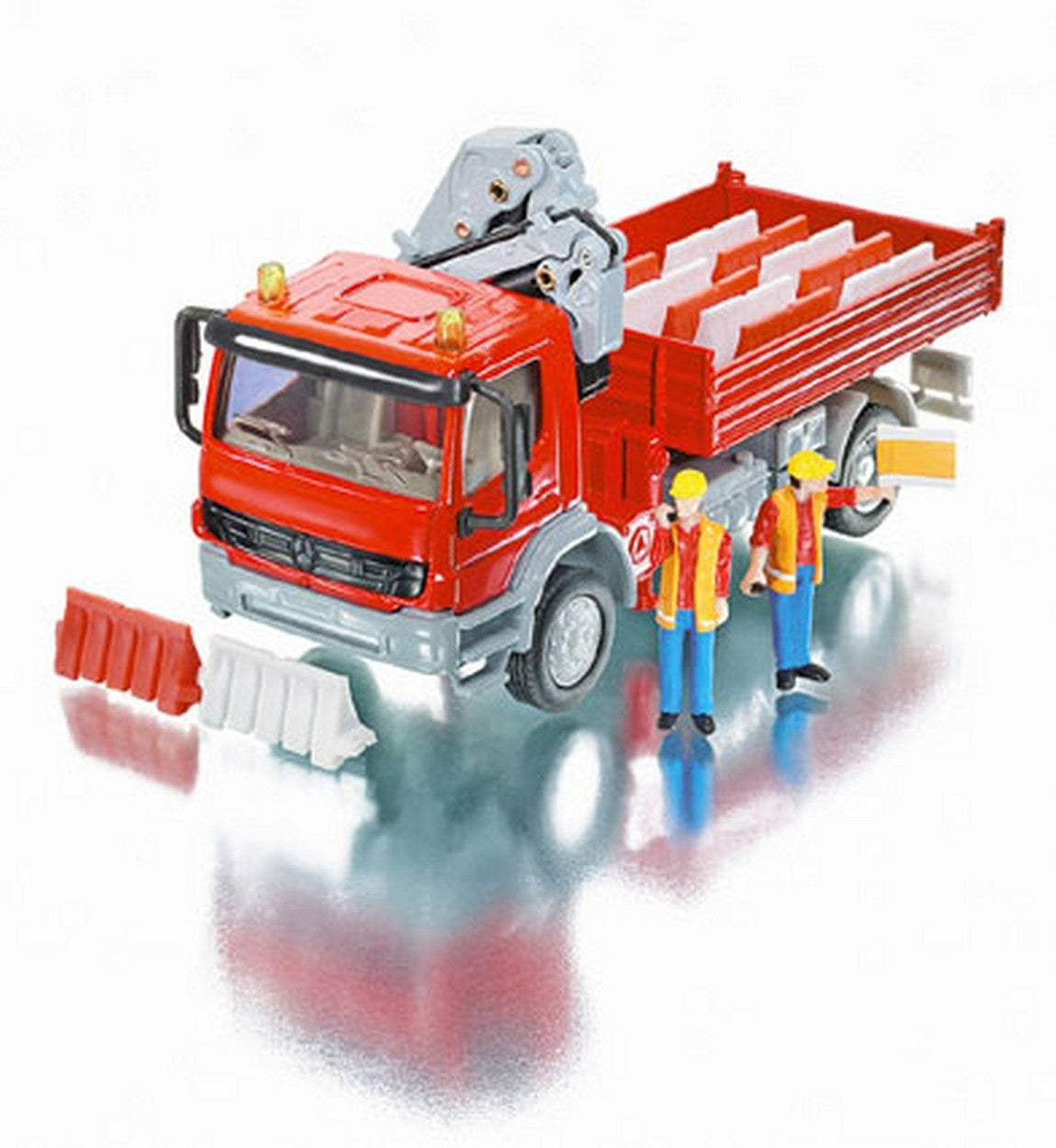 MODELE REDUIT COMPATIBLE AVEC CAMION MERCEDES AVEC BRAS DE GRUE 1:50 SIKU SK3534