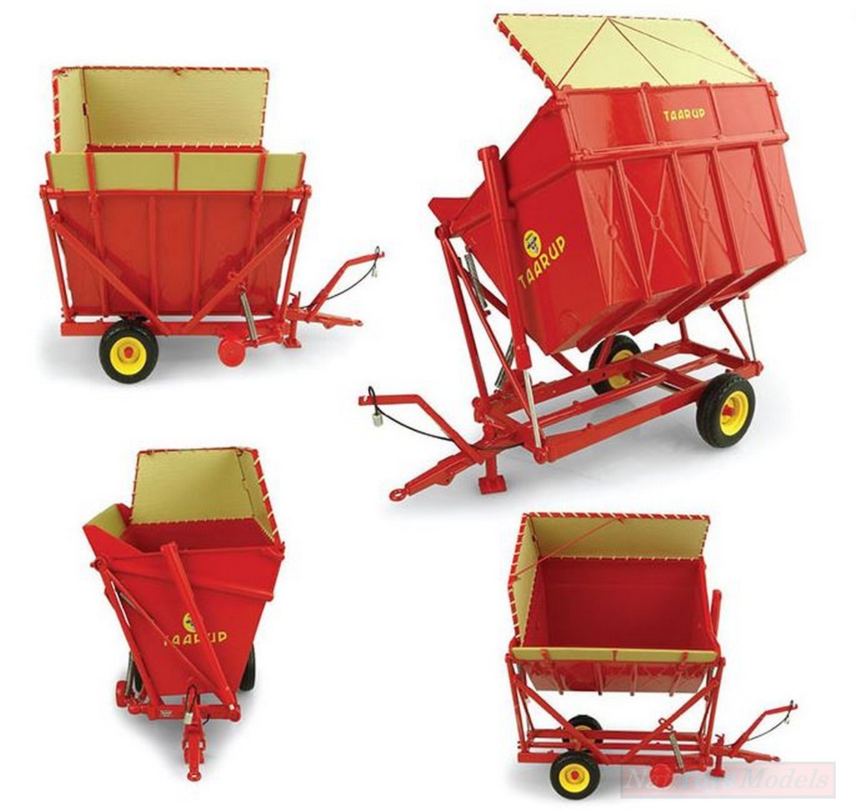 MODELLINO IN SCALA COMPATIBILE CON CASSONE A RIBALTAMENTO LATERALE TAARUP TIPVOGN T3 1:32 UNIVERSAL HOBBIES UH4964