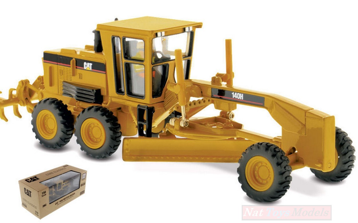 SCALE MODEL COMPATIBLE WITH CAT 140H MOTOR GRADER 1:50 DIECAST MASTER DM85030