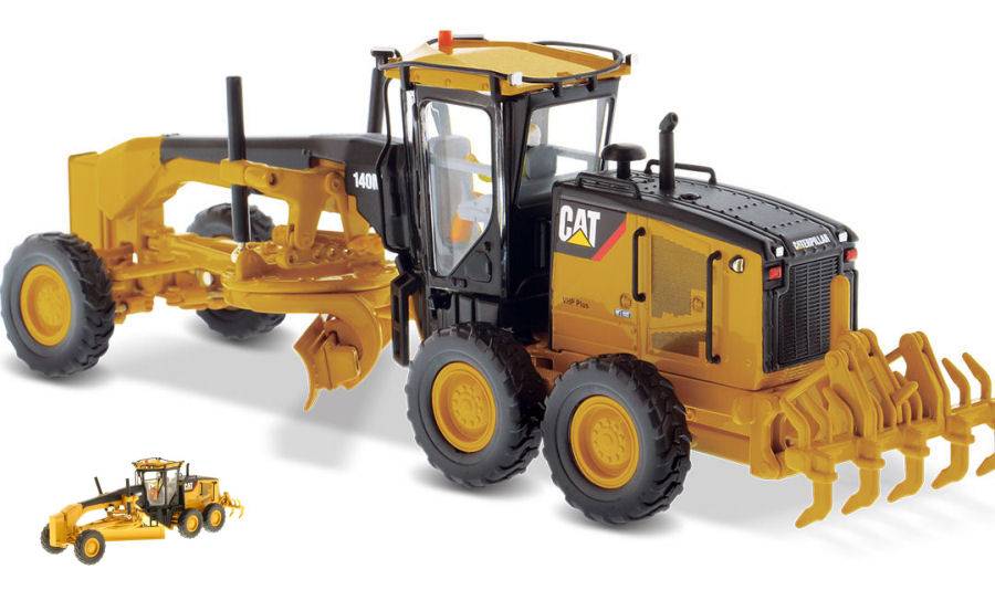 SCALE MODEL COMPATIBLE WITH CAT 140M MOTOR GRADER 1:50 DIECAST MASTER DM85236