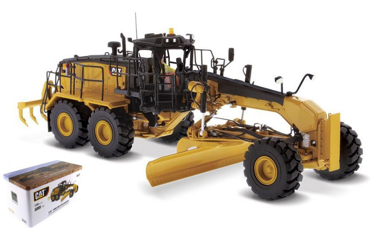 SCALE MODEL COMPATIBLE WITH CAT 18M3 MOTOR GRADER 1:50 DIECAST MASTER DM85521