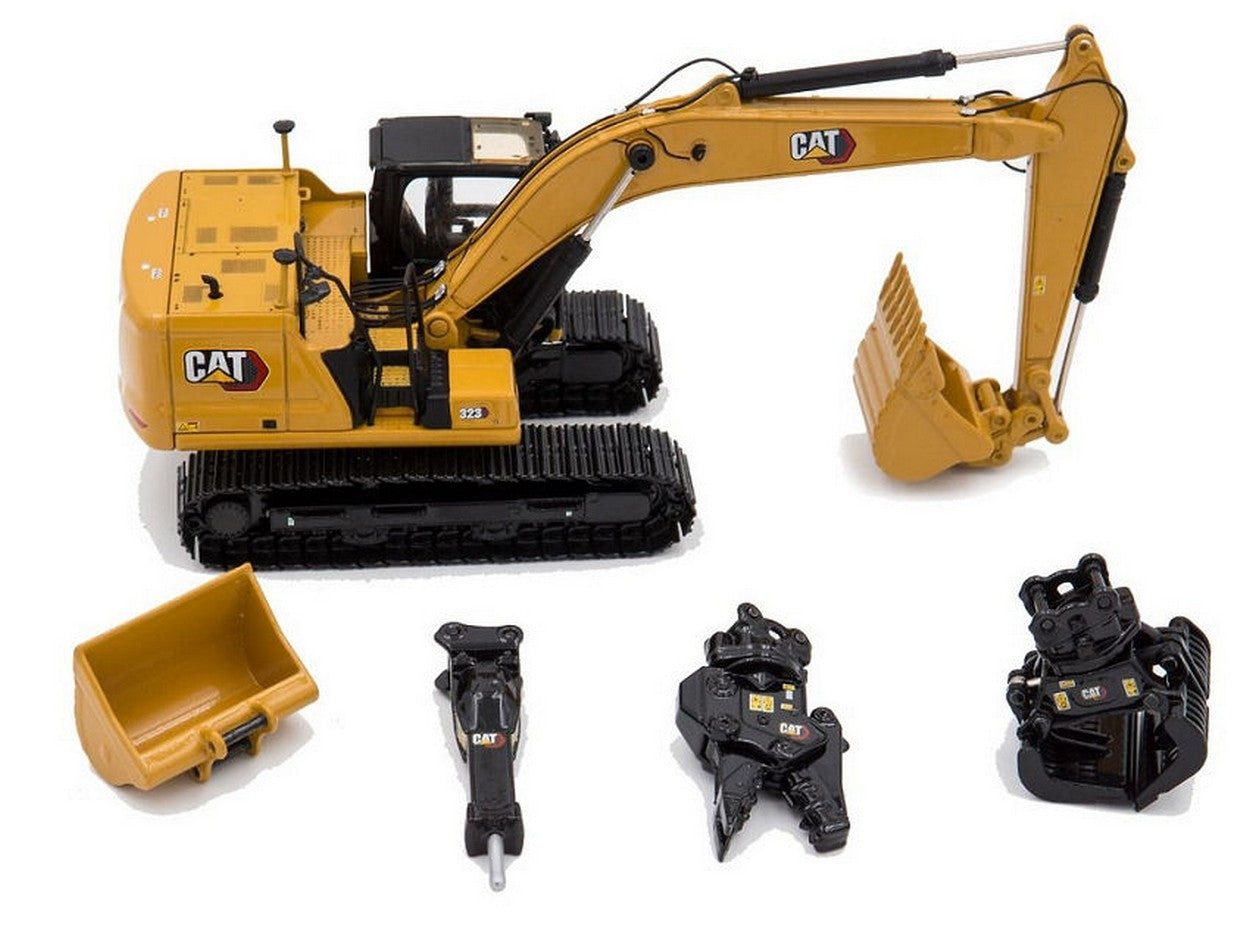 MODELLINO IN SCALA COMPATIBILE CON CAT 323 HYDRAULIC EXCAVATOR 1:50 DIECAST MASTER DM85657