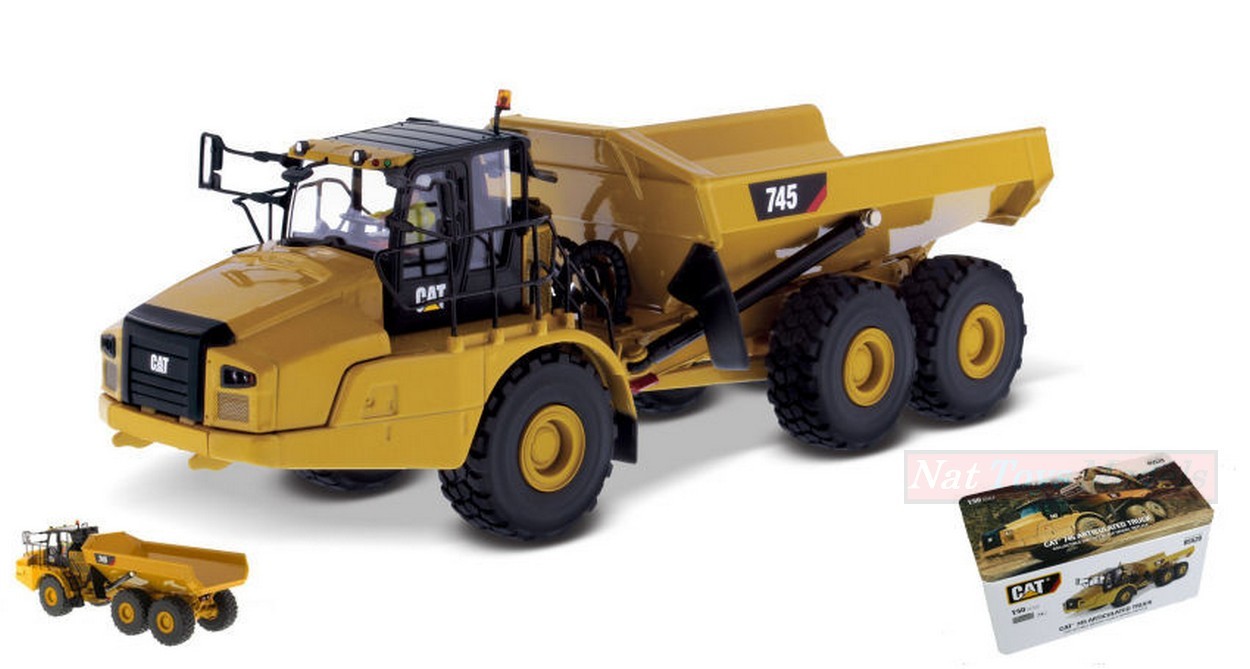 SCALE MODEL COMPATIBLE WITH CAT 745 ARTICULATED TRUCK 1:50 DIECAST MASTER DM85528