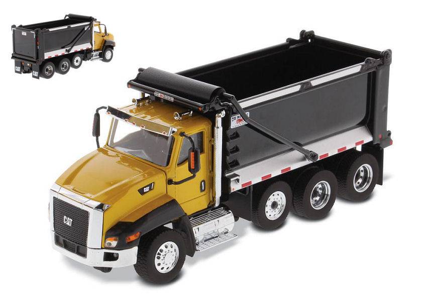 MODÈLE RÉDUIT COMPATIBLE AVEC CAMION BENNE CAT CT660 SBFA 1:50 DIECAST MASTER DM85668