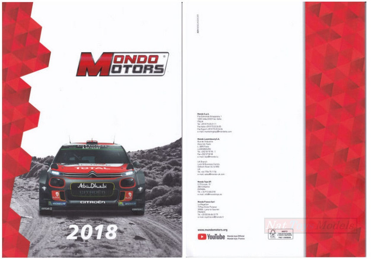 LIBRO MODELLINI CATALOGO MONDO MOTORS 2018 PAG.113 MONDO MOTORS MMCAT2018
