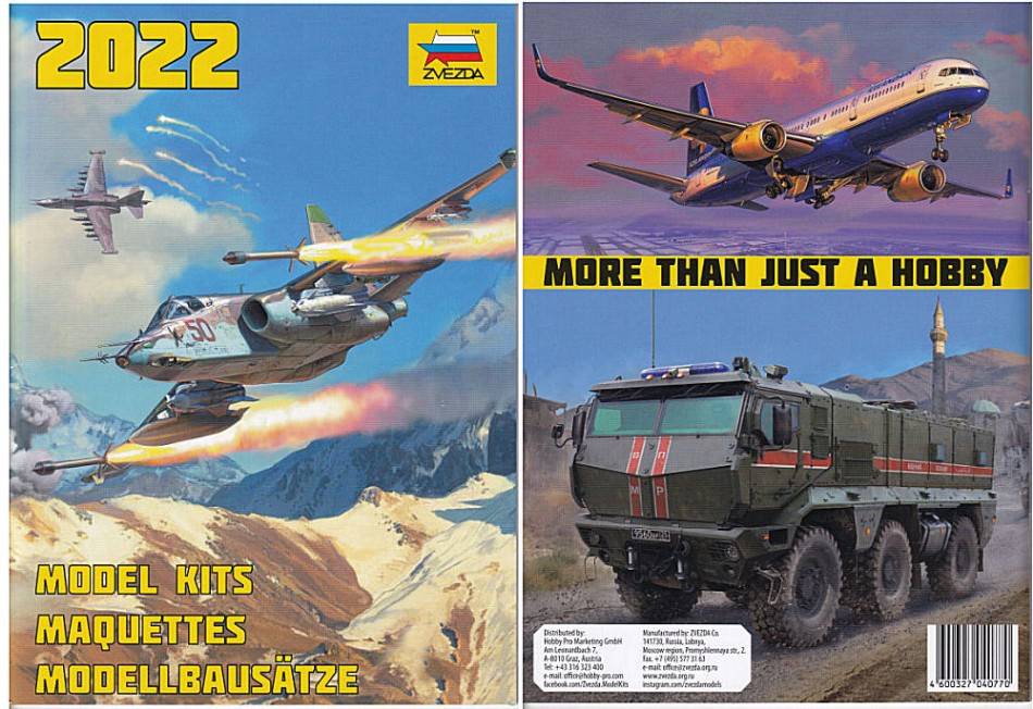 LIVRE DE MODÈLES CATALOGUE ZVEZDA 2022 PAGE 63 ZVEZDA ZCAT2022