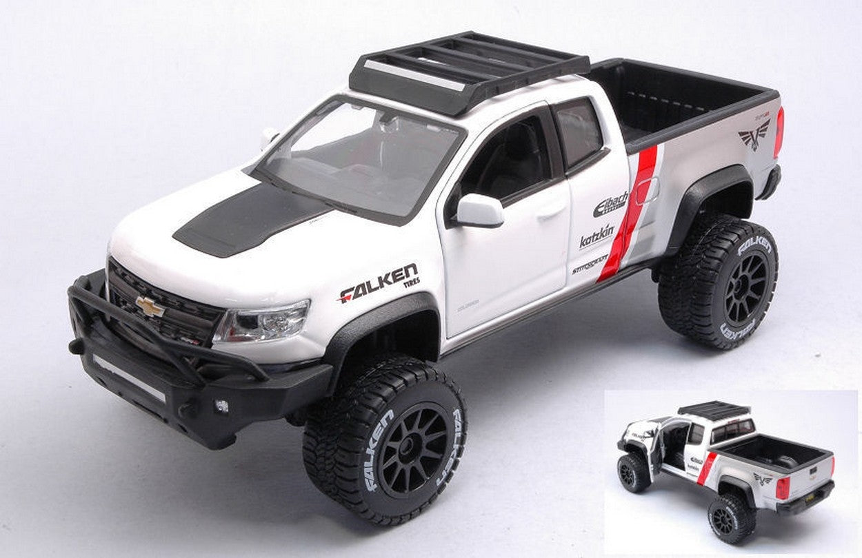 MODELE REDUIT COMPATIBLE AVEC CHEVROLET COLORADO ZR2 PICK UP 2017 BLANC 1:27 MAISTO MI32534