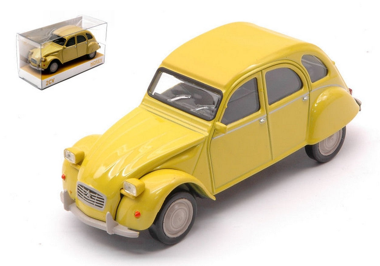 SCALE MODEL COMPATIBLE WITH CITROEN 2 CV 6 CLUB 1979 MIMOSA YELLOW 1:43 NOREV NV150512