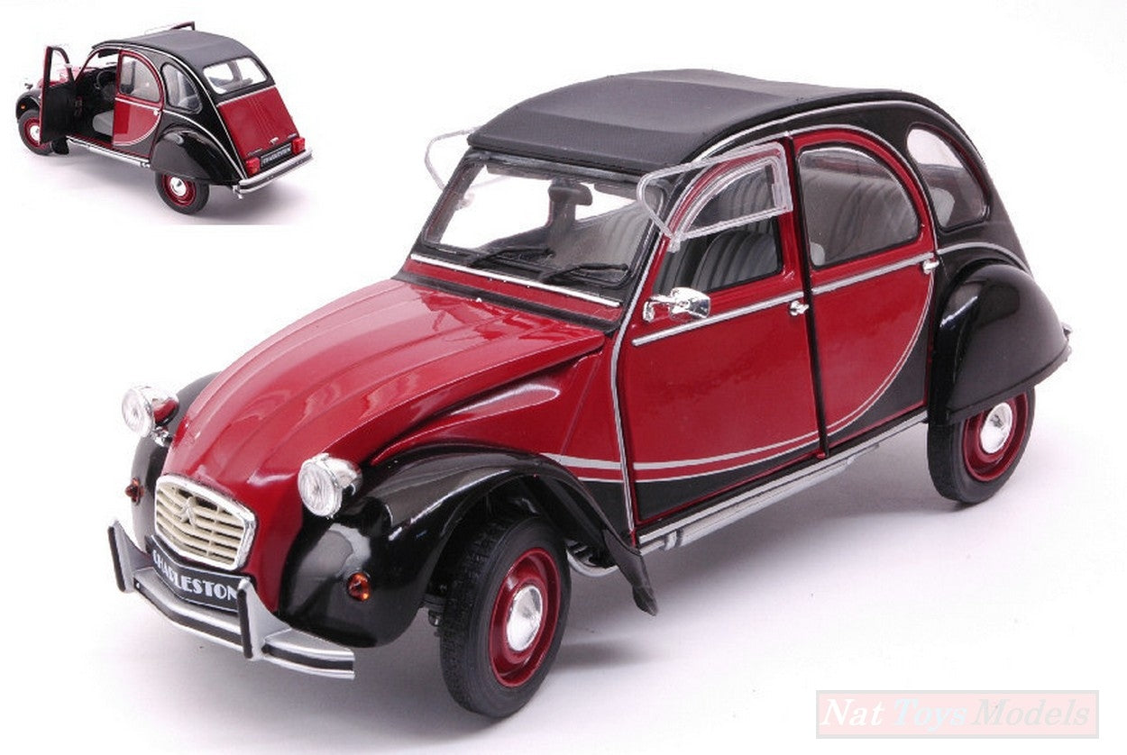 MODELE REDUIT COMPATIBLE AVEC CITROEN 2 CV CHARLESTON 1982 1:18 SOLID SL1805013