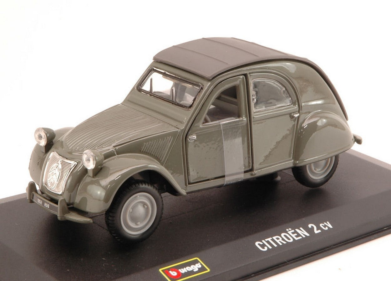 MODELE REDUIT COMPATIBLE AVEC CITROEN 2CV 1952 GRIS SOURIS 1:32 BURAGO BU43203GY