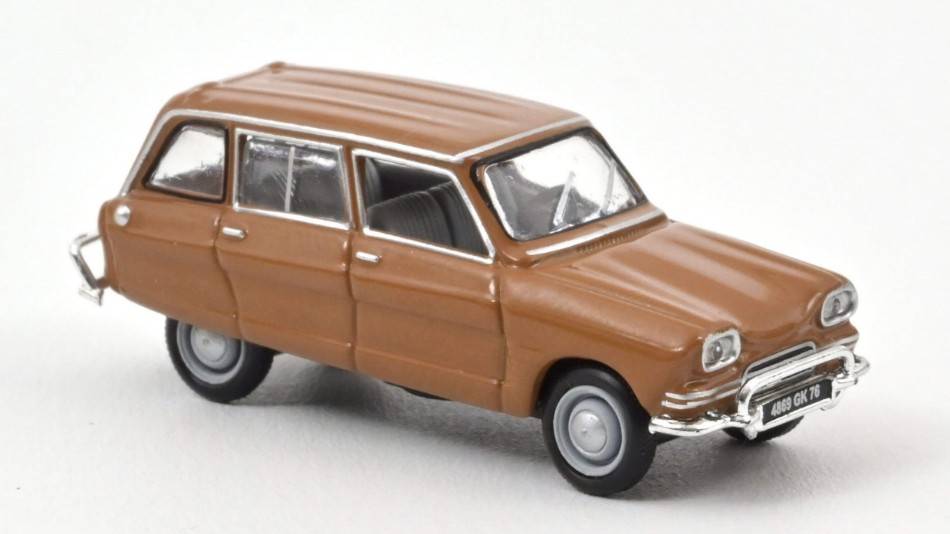 SCALE MODEL COMPATIBLE WITH CITROEN AMI 6 1969 DARK GOLD 1:87 NOREV NV153504