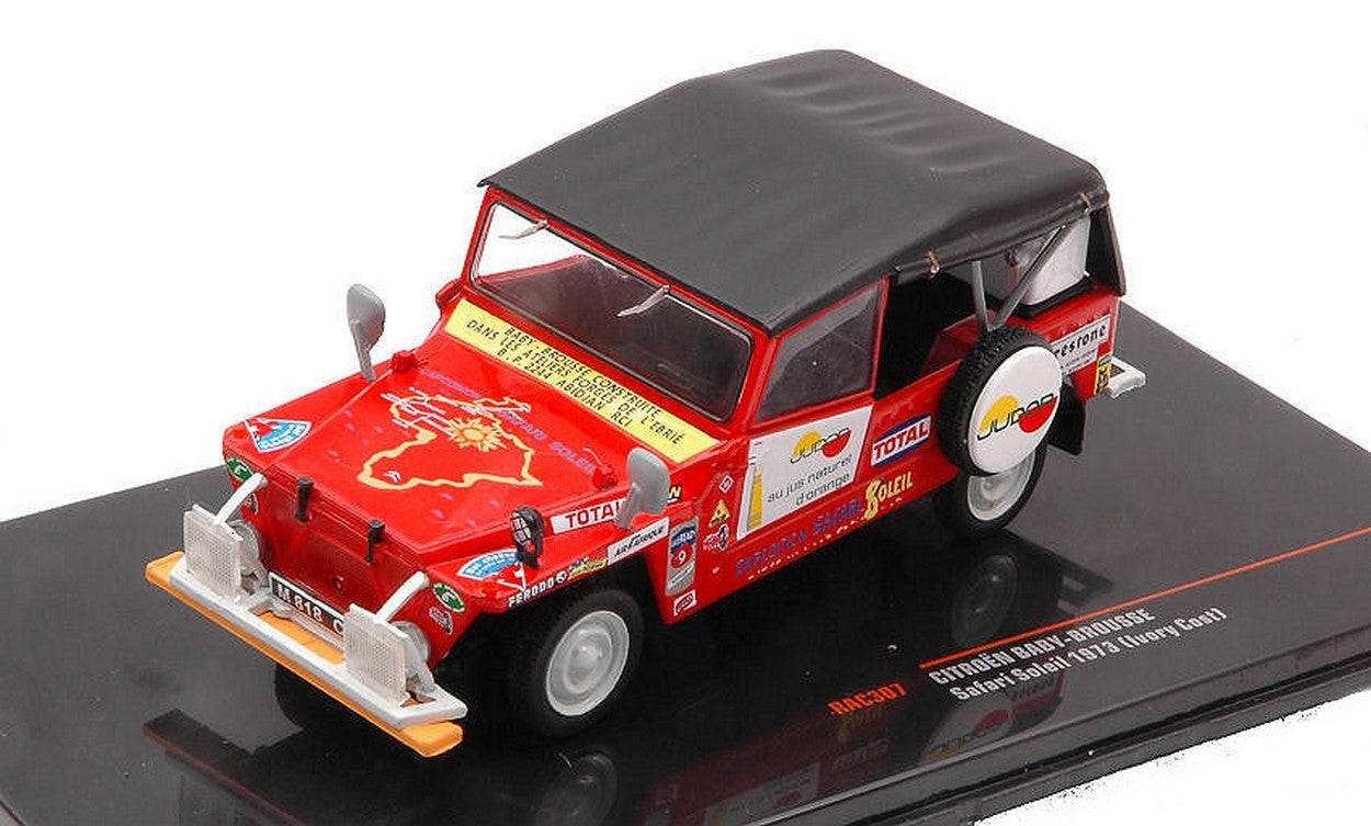 SCALE MODEL COMPATIBLE WITH CITROEN BABY BROUSSE SAFARI SOLEIL 1973 1:43 IXO MODEL RAC307
