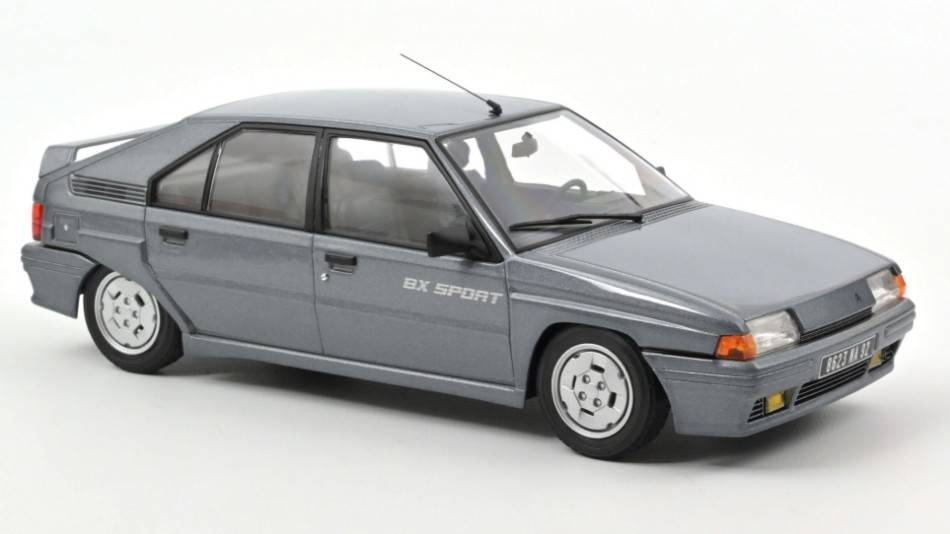 SCALE MODEL COMPATIBLE WITH CITROEN BX SPORT 1985 FOX GRAY 1:18 NOREV NV181690
