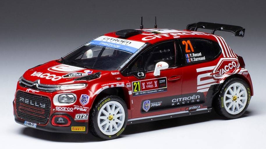 MODELLINO IN SCALA COMPATIBILE CON CITROEN C3 RALLY 2 N.21 WRC2 RALLY YPERN 2022
ROSSEL/BOULLOUD 1:43 IXO MODEL RAM878