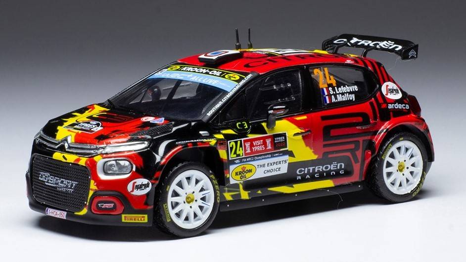MODELLINO IN SCALA COMPATIBILE CON CITROEN C3 RALLY 2 N.24 WRC2 RALLY YPERN 2022
LEFEBVRE/MALFOY 1:43 IXO MODEL RAM877