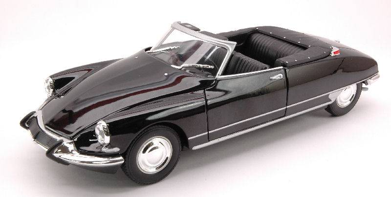SCALE MODEL COMPATIBLE WITH CITROEN DS 19 1956 CABRIO BLACK 1:24 WELLY WE2406