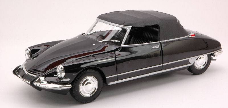 SCALE MODEL COMPATIBLE WITH CITROEN DS 19 1956 SOFT TOP BLACK 1:24 WELLY WE2408