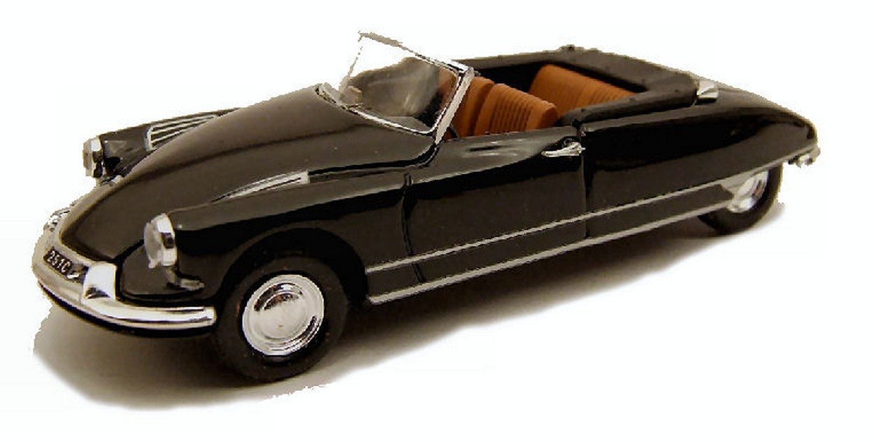 MODELLINO IN SCALA COMPATIBILE CON CITROEN DS 19 CABRIO 1961 BLACK 1:43 RIO RI4209