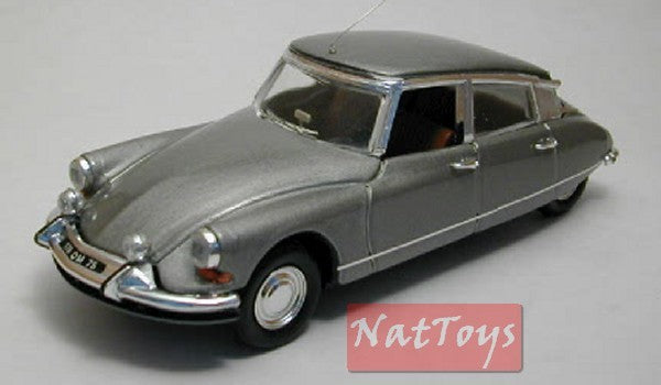 MODELLINO IN SCALA COMPATIBILE CON CITROEN DS 19 PALLAS 1965 SILVER 1:43 RIO RI4110