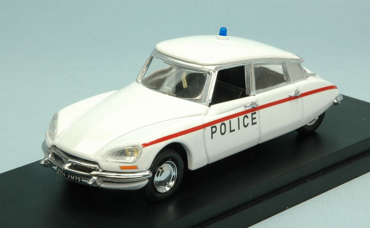 MODELLINO IN SCALA COMPATIBILE CON CITROEN DS 21 PARIS POLICE 1968 1:43 RIO RI4522
