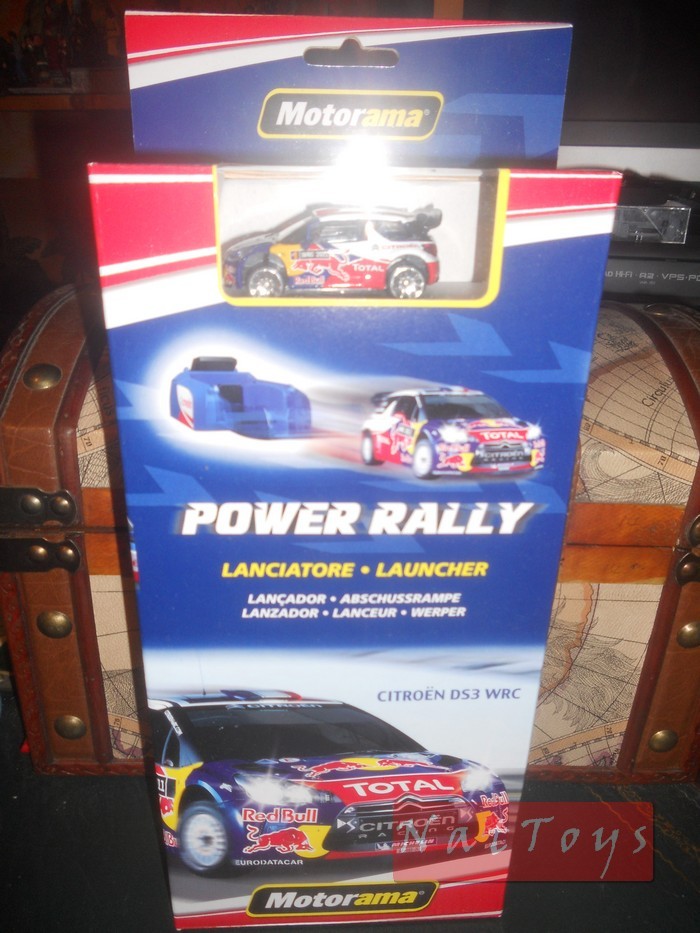 MODELE REDUIT COMPATIBLE AVEC CITROEN DS3/FORD FIESTA WRC LAUNCHER POWER RALLY 1:72 CARARAMA CA9927