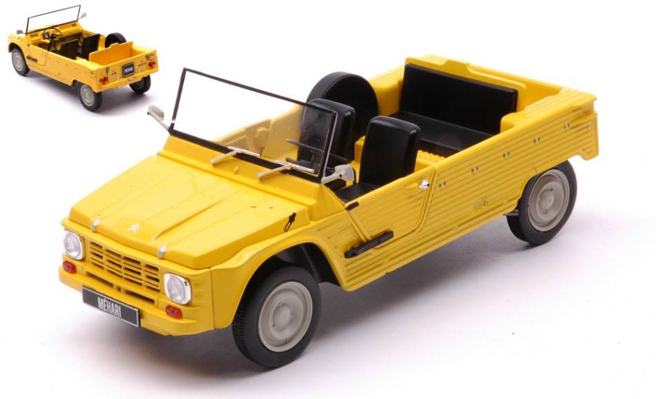 SCALE MODEL COMPATIBLE WITH CITROEN MEHARI YELLOW 1970 1:24 WHITEBOX WB124146