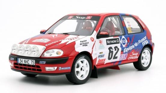 MODÈLE RÉDUIT COMPATIBLE AVEC CITROEN SAXO VTS N.62 2ème RAC RALLYE 2000 S.LOEB 1:18 OTTOMOBILE OT978