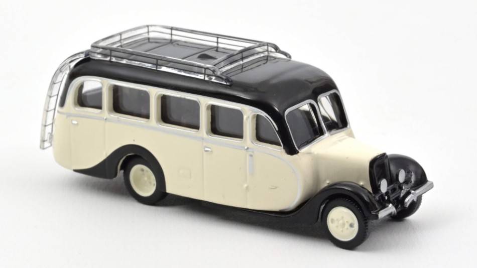 MODELLINO IN SCALA COMPATIBILE CON CITROEN U23 AUTOCAR 1947 CREAM & BLACK 1:87 NOREV NV159924
