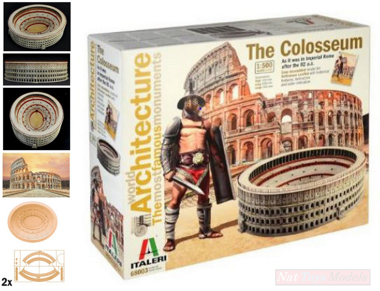 SCALE MODEL COMPATIBLE WITH COLOSSEUM 41x35x11 SCALE 1:500 ITALERI IT68003