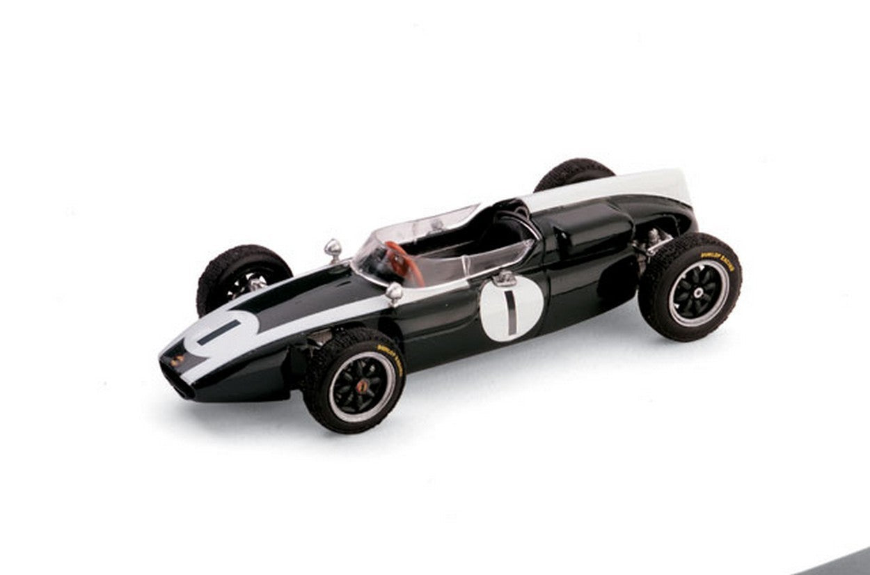 MODELLINO IN SCALA COMPATIBILE CON COOPER T 53 J.BRABHAM WORLD CHAMPION 1960 GRAN BRETAGNA GP N.1 1:43 BRUMM BM0300