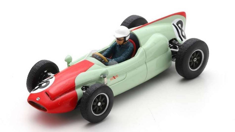 SCALE MODEL COMPATIBLE WITH COOPER T51 N.18 4th MONACO GP 1960 TONY BROOKS 1:43 SPARK MODEL S8047