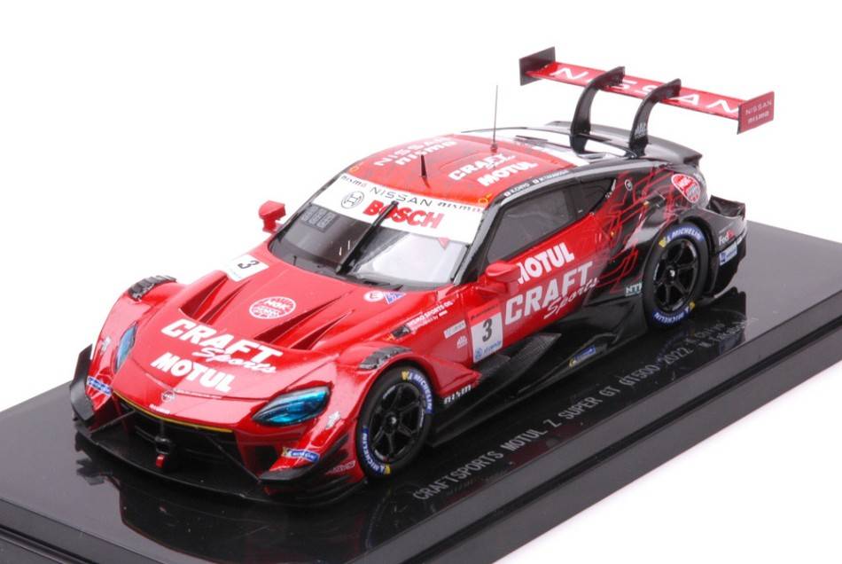SCALE MODEL COMPATIBLE WITH CRAFTSPORTS MOTUL Z N.3 SUPER GT500 2022 K.CHIYO-M.TAKABOSHI 1:43 EBBRO EB45813