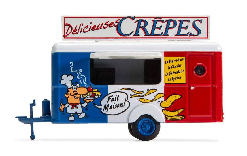 MODELLINO IN SCALA COMPATIBILE CON CREPES TRAILER SCALA HO 1:87 LIMA HC5000