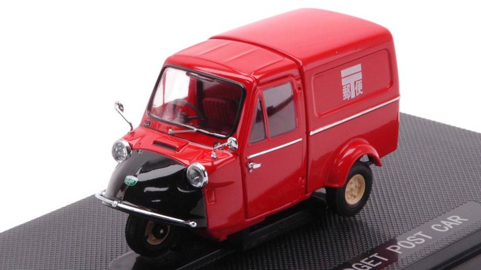 MODELLINO IN SCALA COMPATIBILE CON DAIHATSU MIDGET POST CAR RED 1:43 EBBRO EB44215