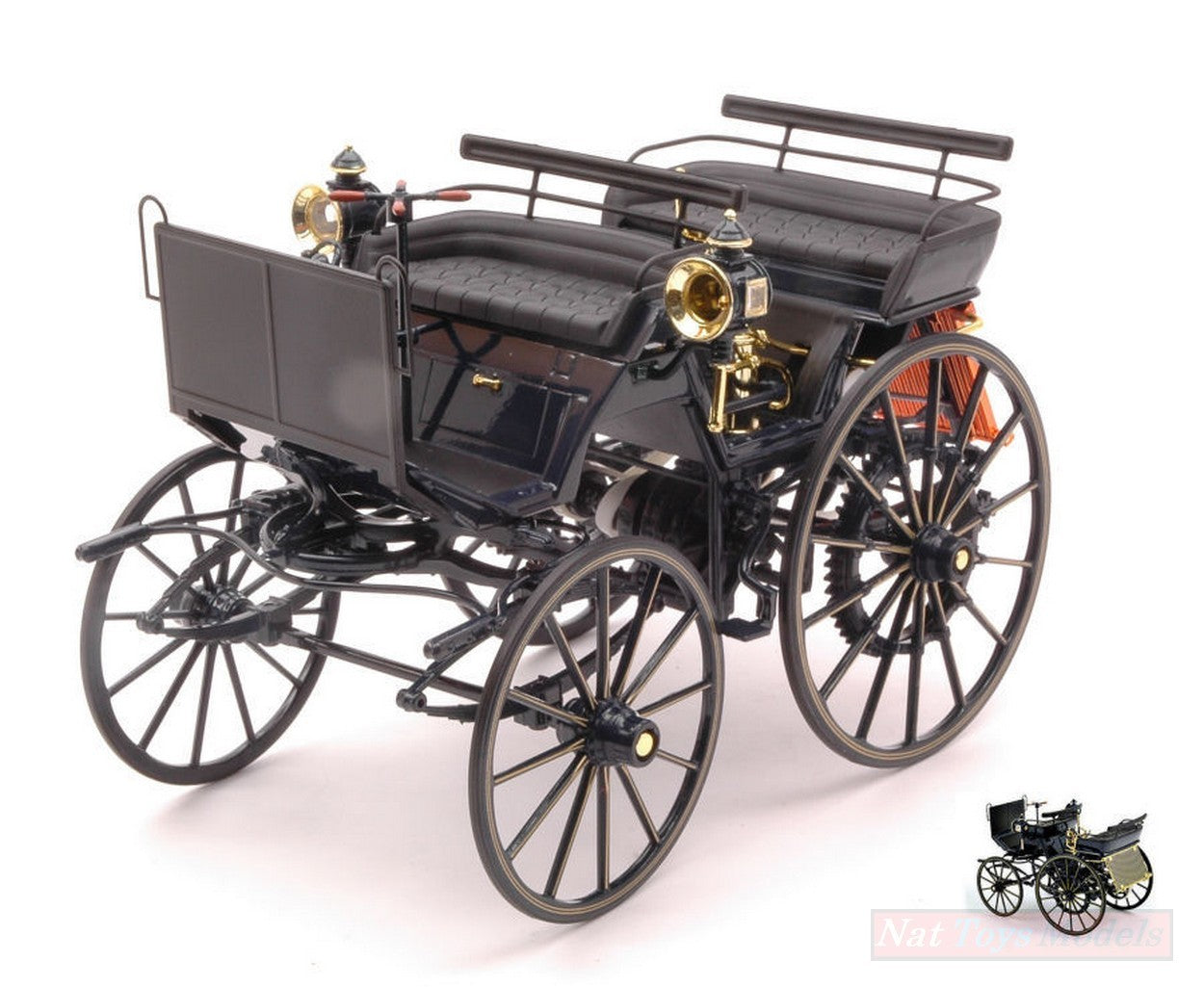 MODELLINO IN SCALA COMPATIBILE CON DAIMLER MOTORKUTSCHE 1886 REPRODUCTION 1:18 NOREV NV183700