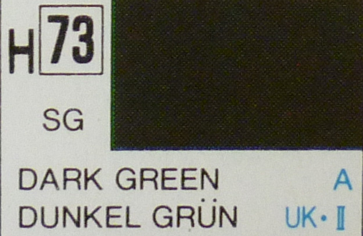 COULEURS À MODÉLISER VERT FONCÉ SEMI-BRILLANT ml 10 Pcs.6 GUNZE GU0073
