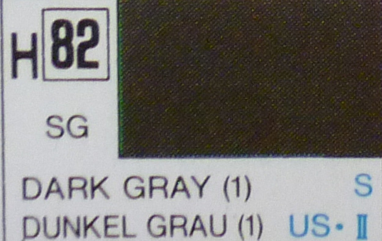 COULEURS À MODÉLISER GRIS FONCÉ SEMI-BRILLANT ml 10 Pcs.6 GUNZE GU0082
