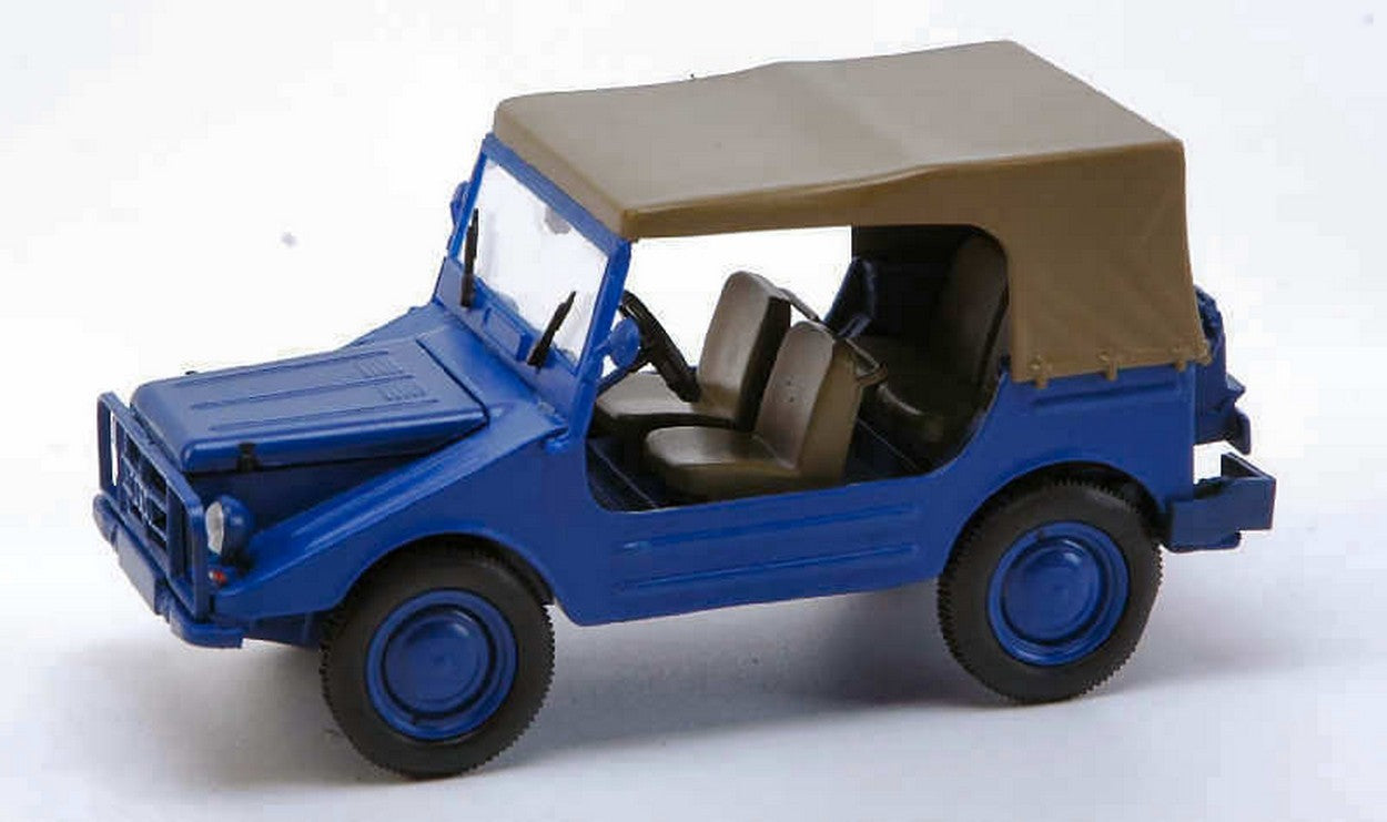 MODELLINO IN SCALA COMPATIBILE CON DKW MUNGA 4 THW CLOSED BLUE 1:43 STARLINE STR60983