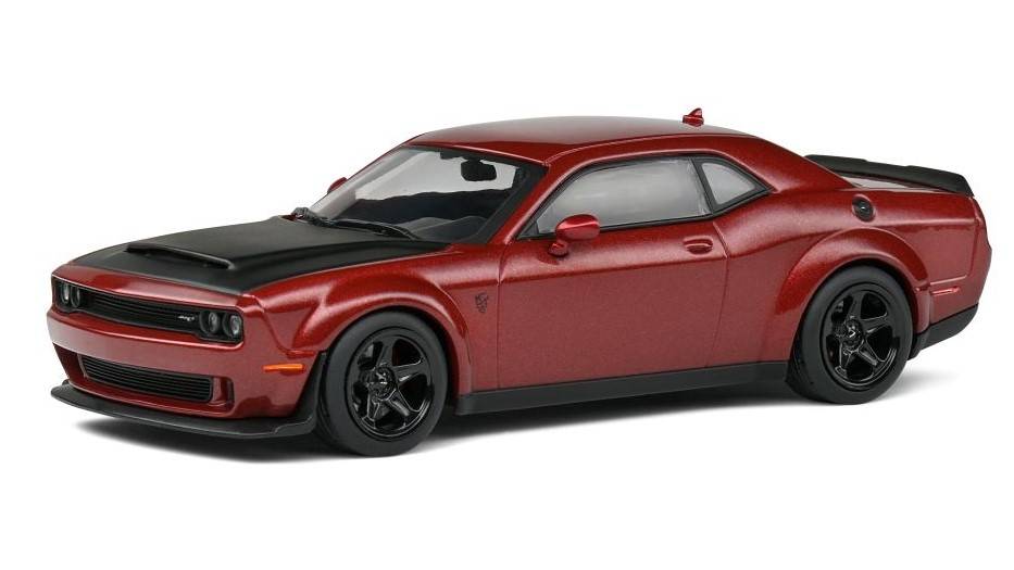 MODELLINO IN SCALA COMPATIBILE CON DODGE CHALLENGER DEMON 2018 RED 1:43 SOLIDO SL4310304