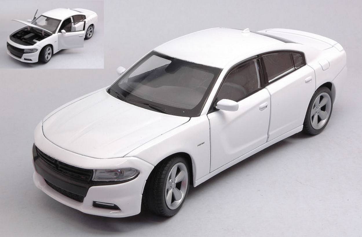 SCALE MODEL COMPATIBLE WITH DODGE CHARGER R/T WHITE 1:24 WELLY WE24079W
