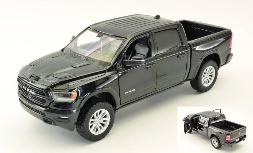 SCALE MODEL COMPATIBLE WITH DODGE RAM 1500 2019 BLACK 1:27 MOTORMAX MTM79357BK