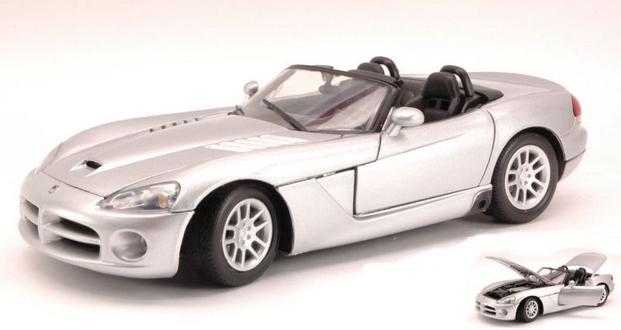 MODELLINO IN SCALA COMPATIBILE CON DODGE VIPER SRT-10 SILVER 1:18 MOTORMAX MTM73137S