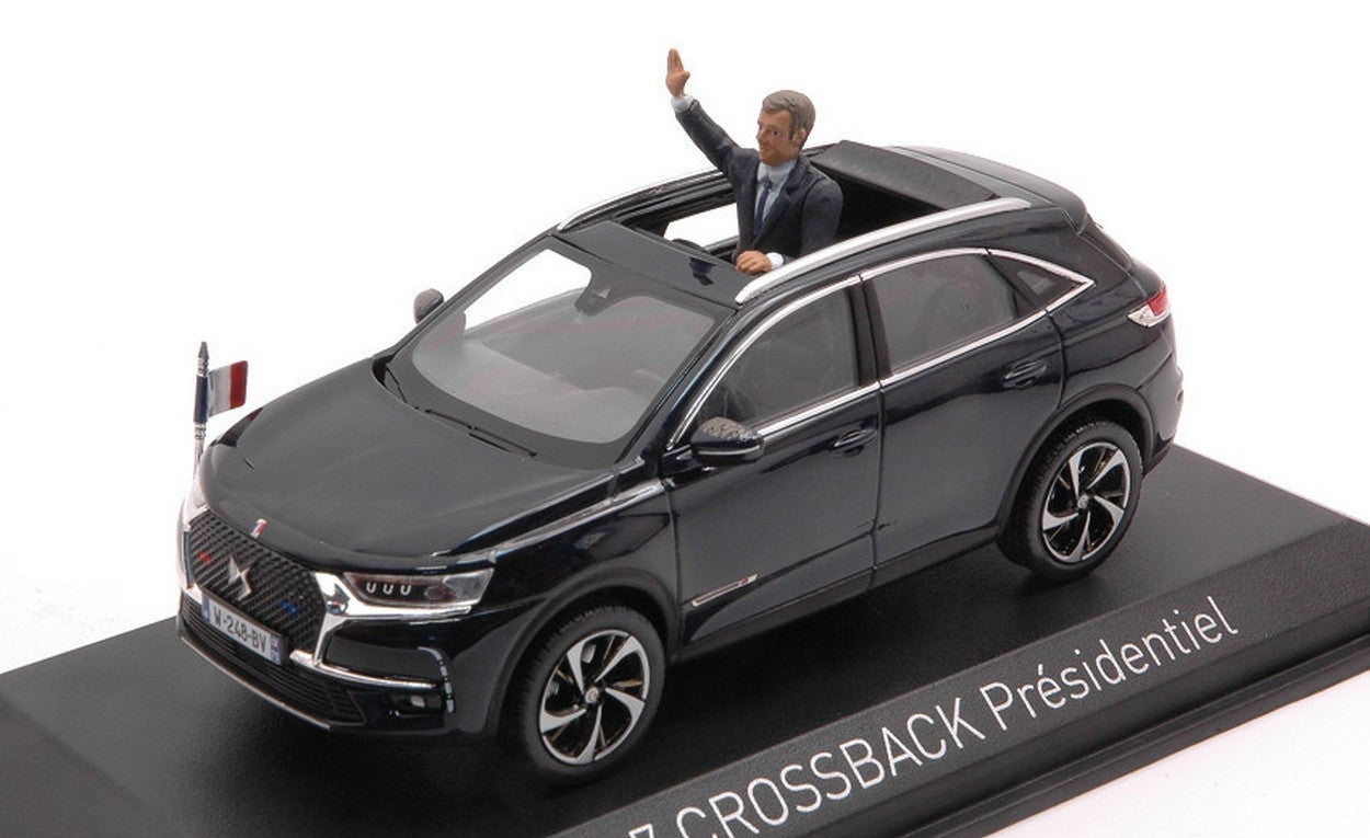 SCALE MODEL COMPATIBLE WITH DS 7 CROSSBACK PRESIDENTIEL 2017 W/FIGURE 1:43 NOREV NV170012