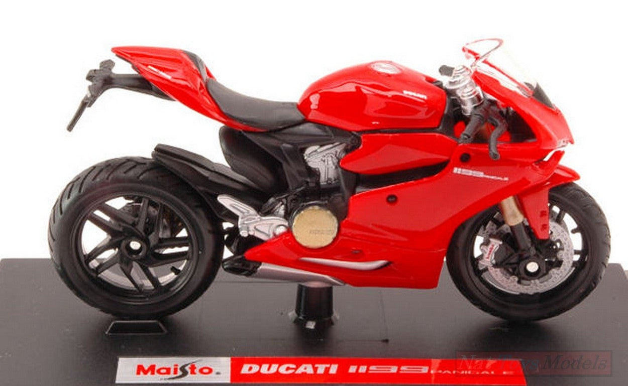 MODELLINO IN SCALA COMPATIBILE CON DUCATI 1199 PANIGALE 2012 RED 1:18 MAISTO MI11092R