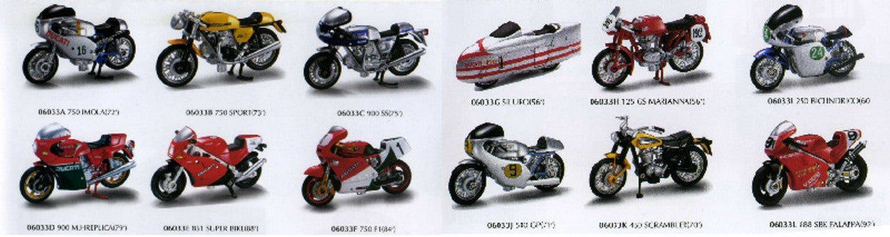 MODÈLE RÉDUIT COMPATIBLE AVEC DUCATI 12 HISTORIQUE ÉCHELLE ASSORTIE 1:32 NEW RAY NY06037