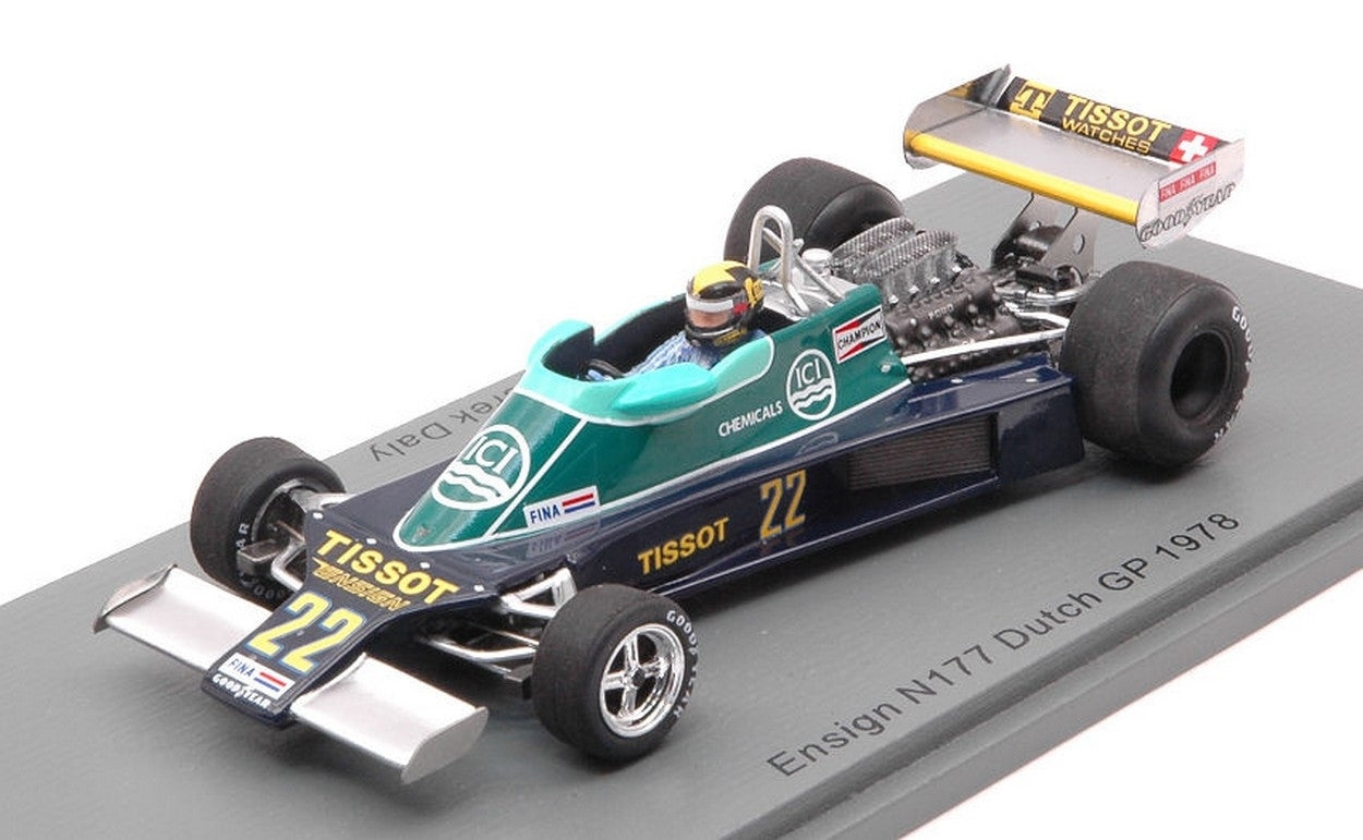 SCALE MODEL COMPATIBLE WITH ENSIGN N177 DEREK DALY 1978 N.22 DUTCH GP 1:43 SPARK MODEL S3946